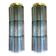 Grey and Light-Blue Murano Glass Tronchi Sconces by Simoeng, Set of 2