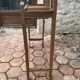 Old wooden entrance coat rack