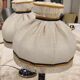 Pair of Gien porcelain bedside lamps