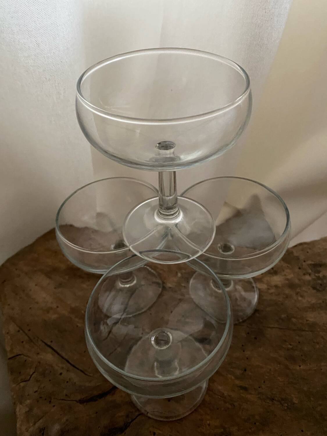 Cocktail champagne glasses
