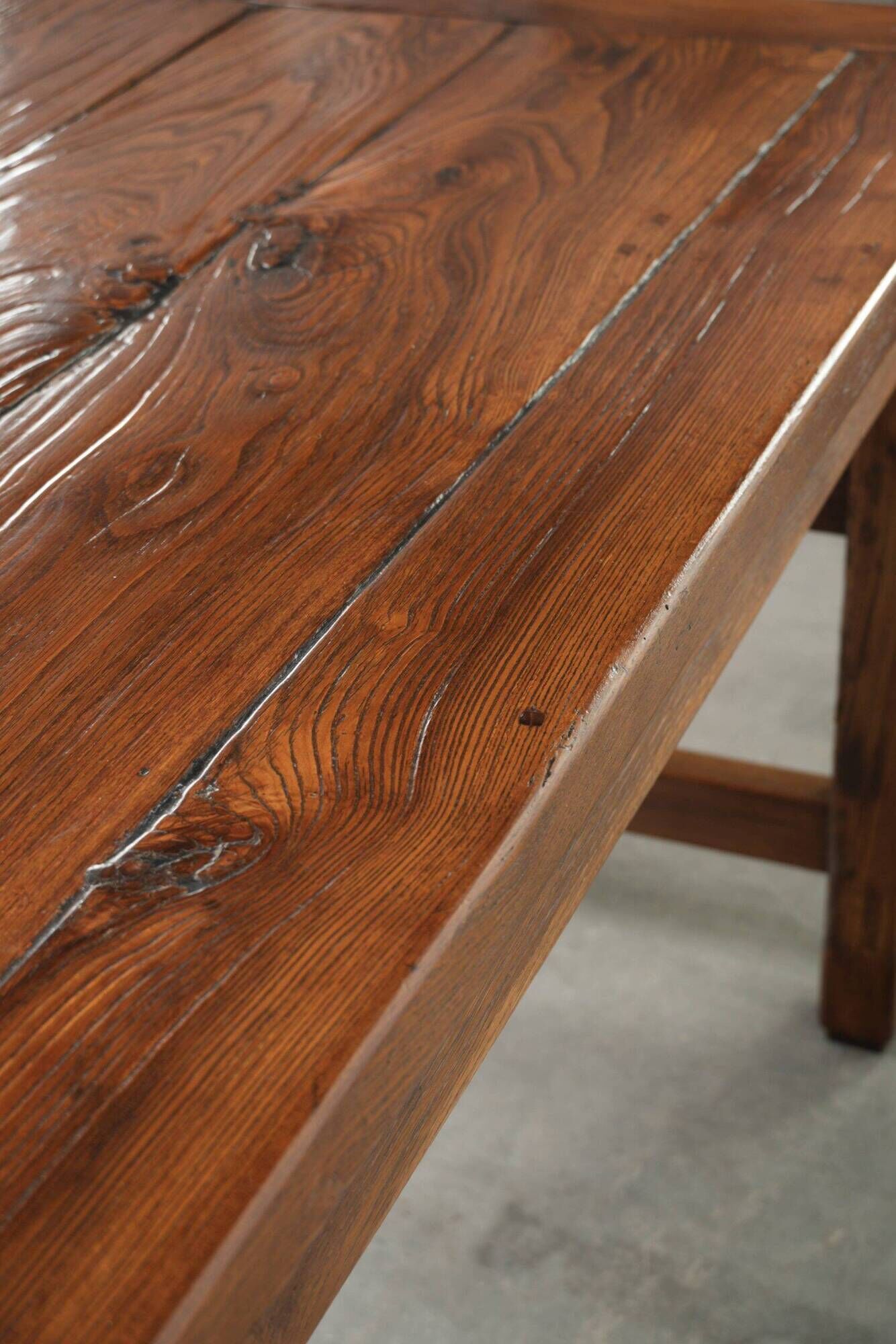 Antique French farmhouse dining table for 4/ 6 people from the 18th century