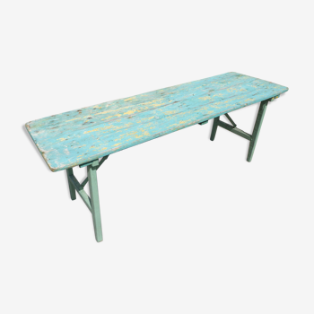 Green brewery folding table