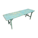Green brewery folding table