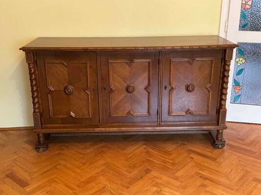Spanish Style Oak Chest or Dresser, Early 20th Century