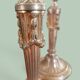 Pair of gilded bronze candlesticks - Louis XVI style.