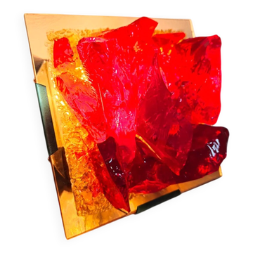 Applique murale Cosack Leuchten rouge de style mid-century