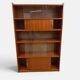 Vintage display library 60/70 Sliding door shelf