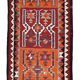 Tapis Kilim 3x10 Orange citrouille 93x308 cm
