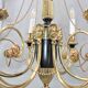 Chandelier style Directoire gilded and patinated in bronze " Lucien Gau "