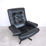 G-MÖBEL armchair leather, 1970