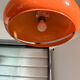 Suspension Space Age orange attribuée à Dijkstra Lampen
