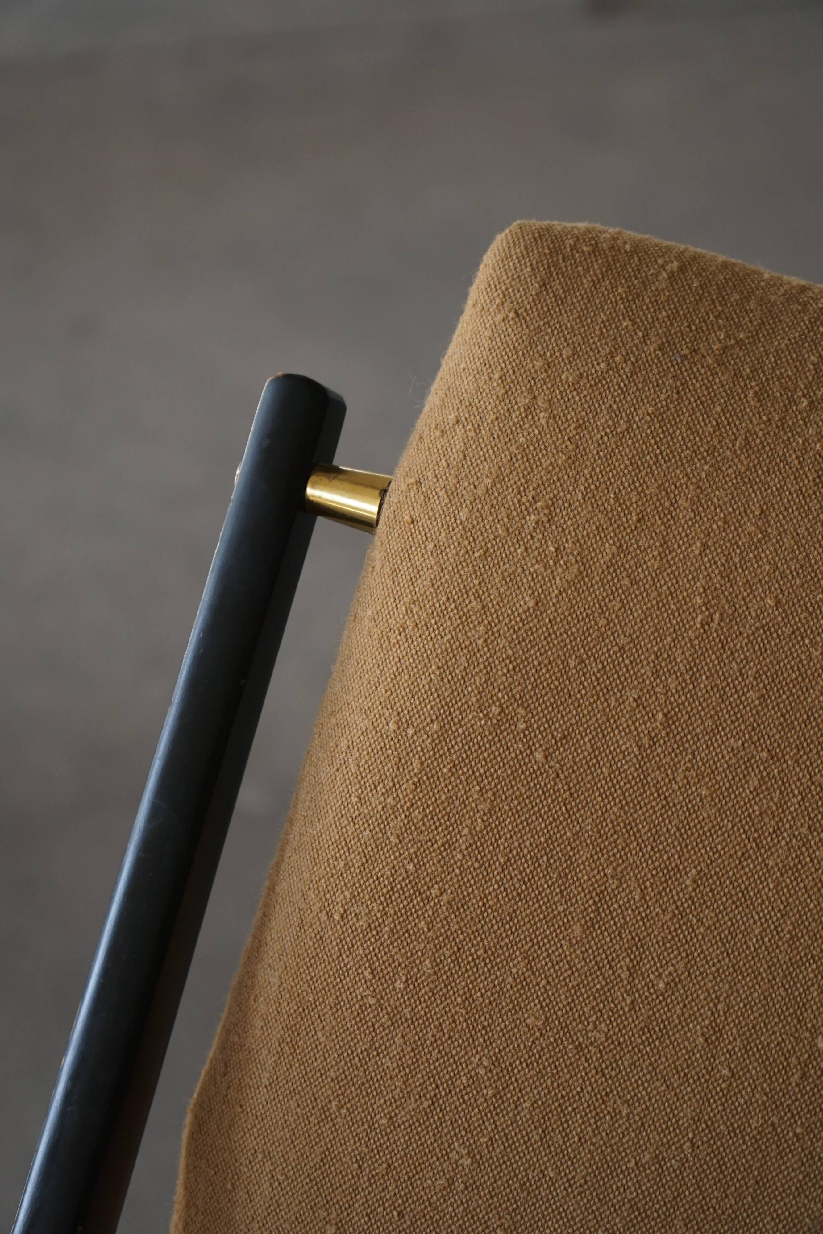 Pair of armchairs from the 50s-60s in boucle, mid-century Swedish design.