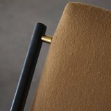 Pair of armchairs from the 50s-60s in boucle, mid-century Swedish design.