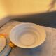 Antique Limoges porcelain soup tureen with two decorations.