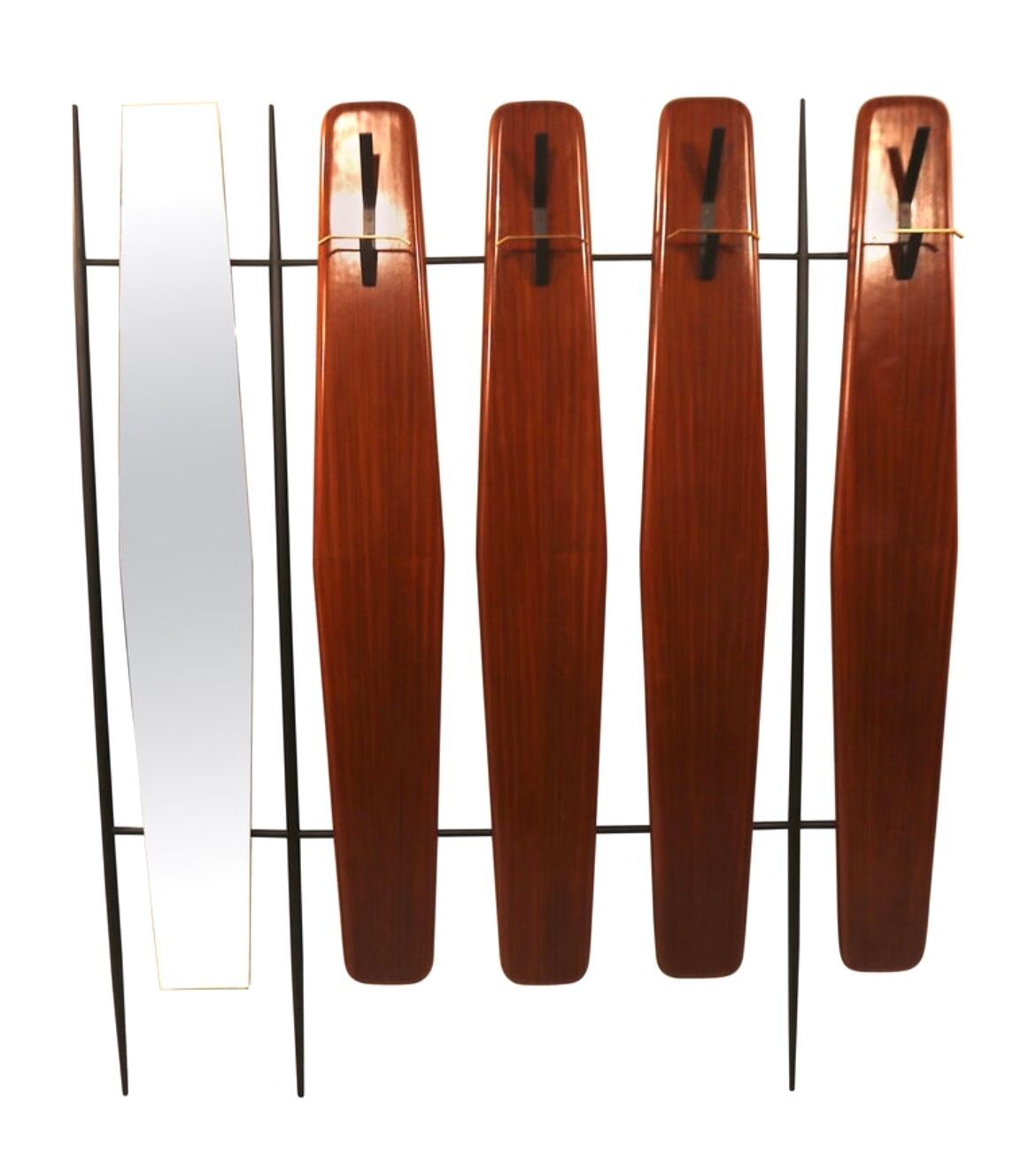 Mirrored italian coat and hat rack