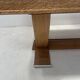 Table bureau Art Déco en chêne cérusé du XX siècle