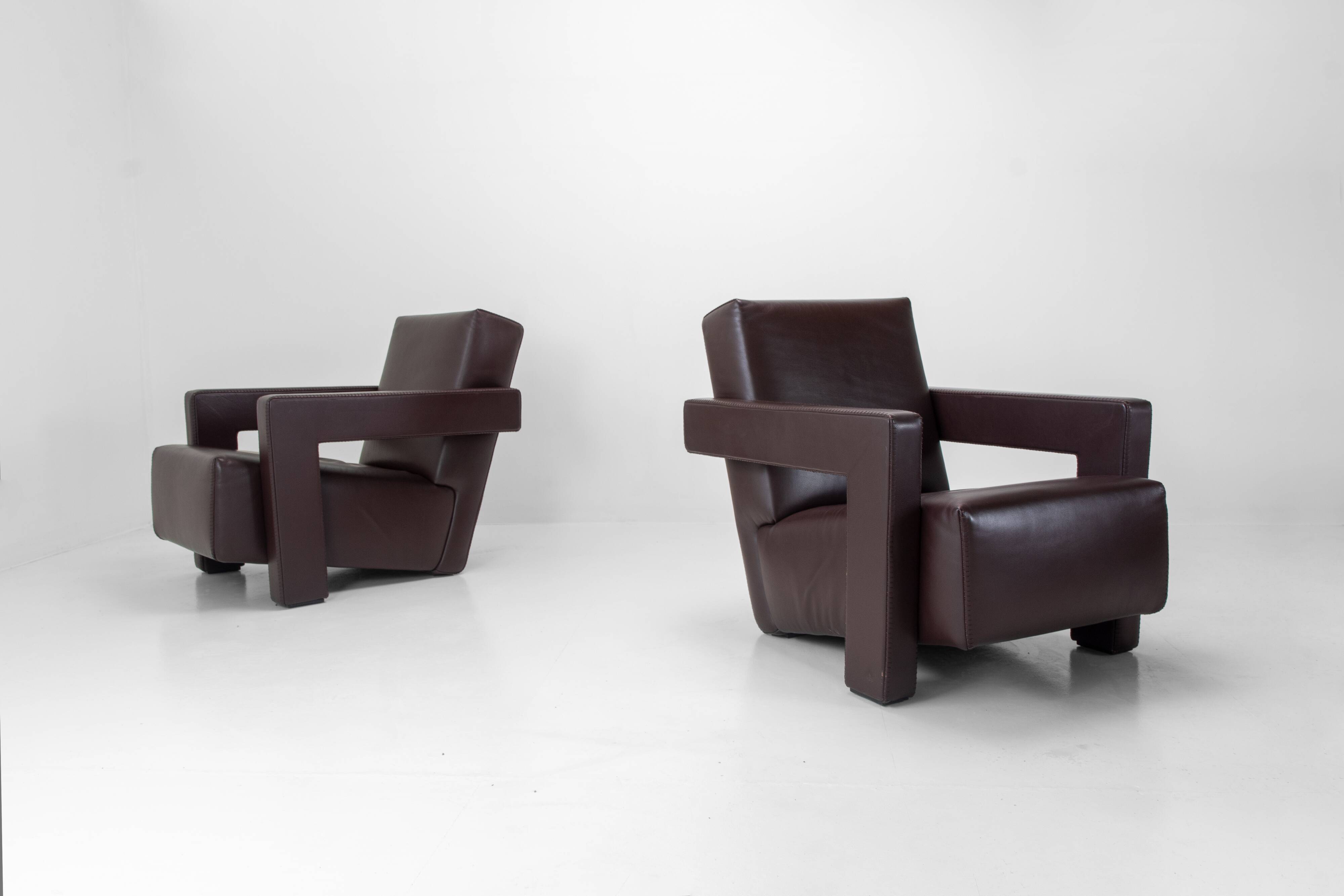 Set of 2 Cassina Utrecht Armchairs – Gerrit Rietveld (1935)