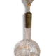 Decanter cut Crystal Baccarat mount silver metal