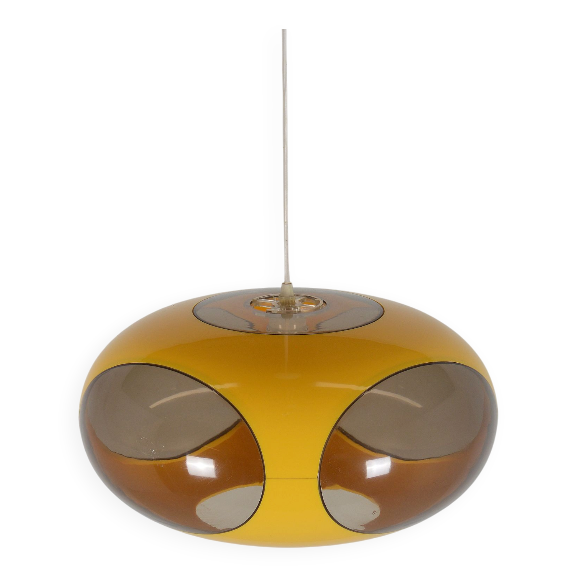 Space age UFO pendant lamp 'Bug Eye' by Massive, 1970s
