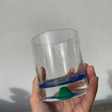 4 Verres à eau ou whisky Luminarc vert et bleu