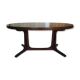 Vintage oval dining table with extensions for Baumann - 1960