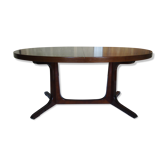 Vintage oval dining table with extensions for Baumann - 1960