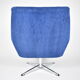 Vintage Cord armchair Shell, Deutsche Democratic Republic, DDR, 1960s, Blue