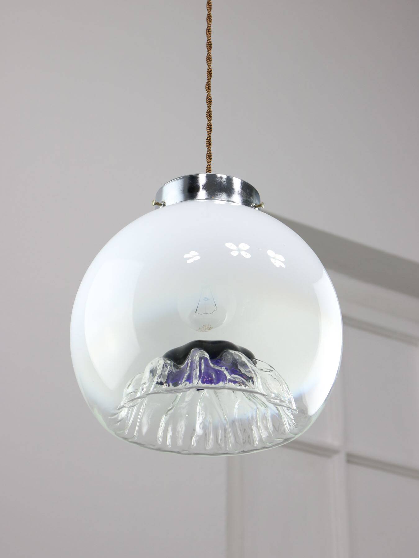 Mid-Century Murano Glass Pendant from Mazzega, 60s