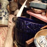 Cache -pot en barbotine vintage