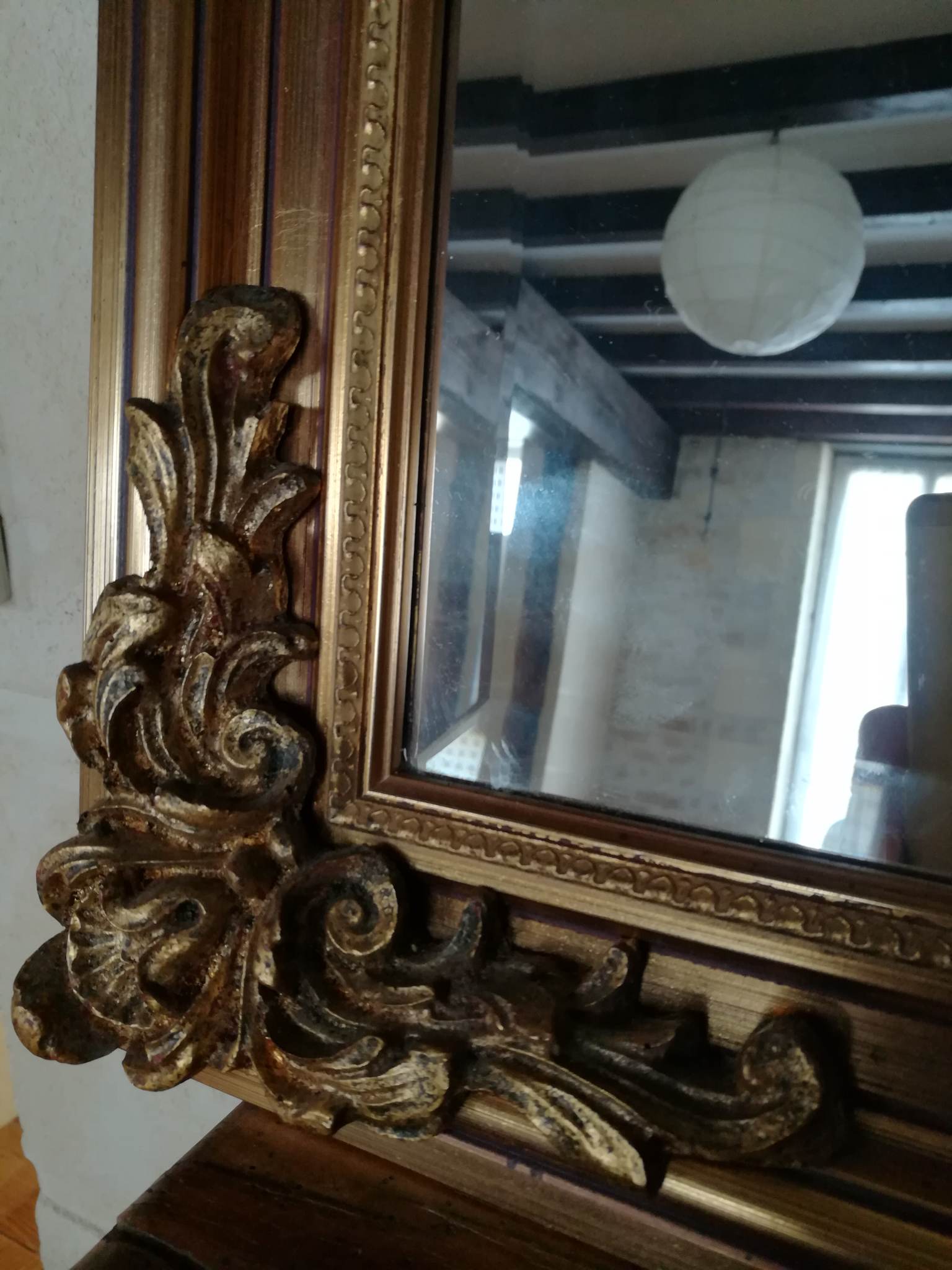 Miroir doré