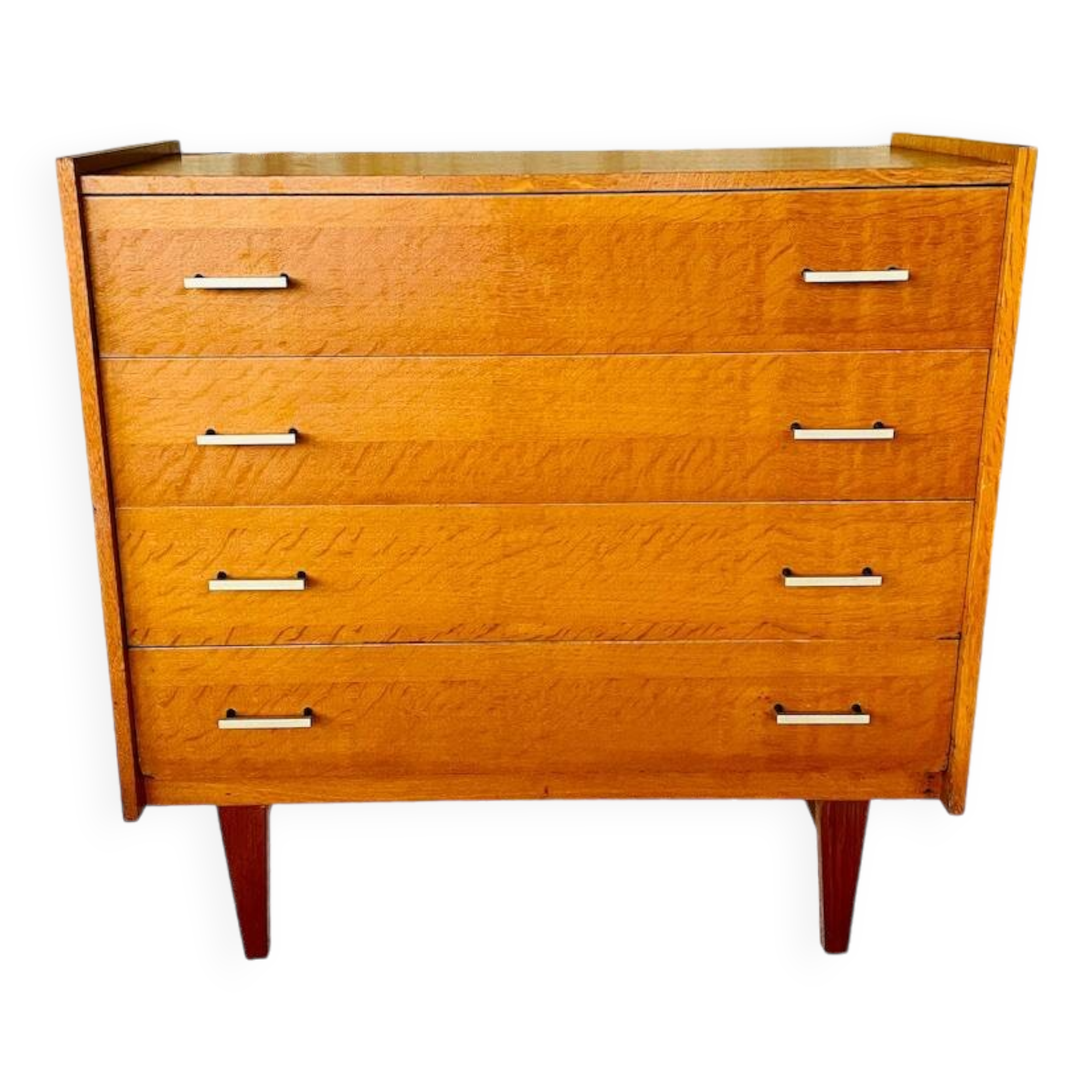 Vintage Scandinavian style oak chest of drawers circa 70's