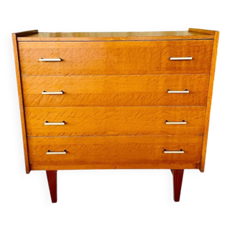 Commode vintage style scandinave en chêne circa 70’s