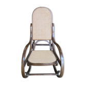 Rocking-chair en cannage