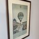 Old engraving – Perspective view of the Champ de Mars – Balloon ascent