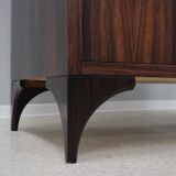 Italian mid century rosewood wardrobe 1950s