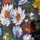 Canvas painting with a knife.