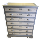 Trade furniture - haberdashery cabinet with 7 drawers