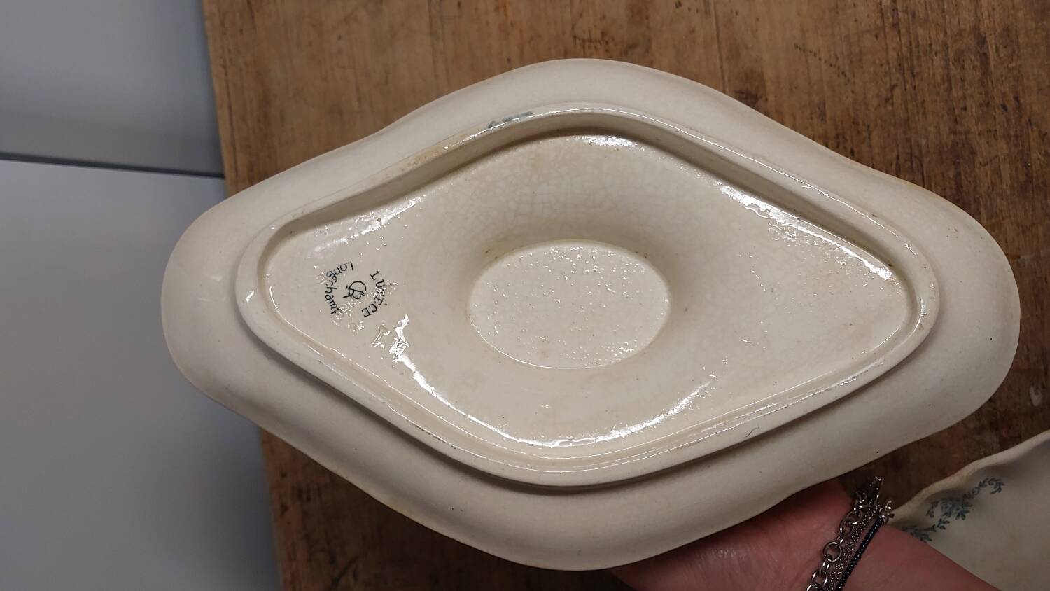 Saucière et soucoupe Longchamp