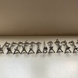 Silver metal animal knife door art nouveau style Sandoz