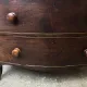 Antique Mahogany Bow Front Chest of 3 Drawers Georgian c1800-1830 Splay Fee