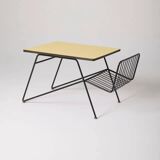 Black and yellow coffee table by Gastone Rinaldi