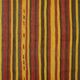 Grand Turkish Vintage Kilim Striped Red and Yellow 326 x 196 cm