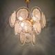 Murano glass disc chandelier, Italy, 1970s