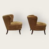 Two Mid Century cocktail chairs