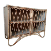 Buffet vintage en rotin