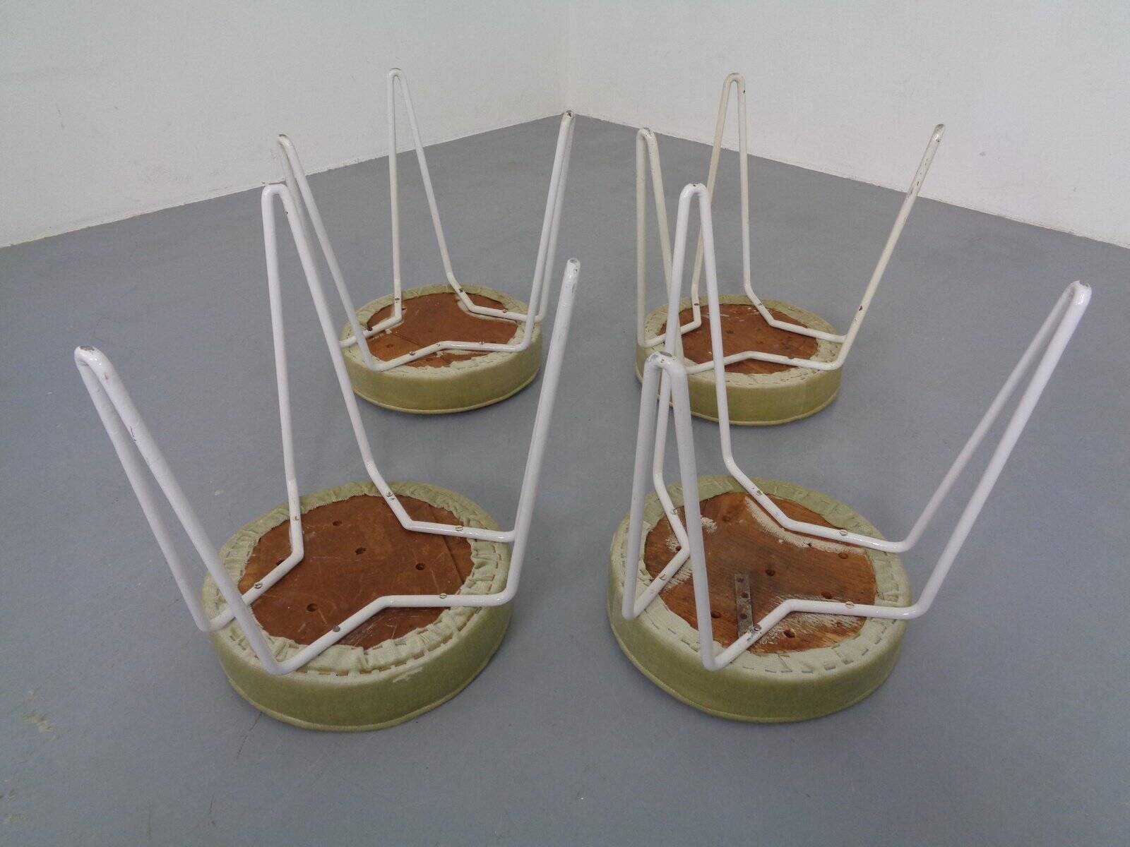 Mid-Century Hairpin Stools, 1960s, Set of 4