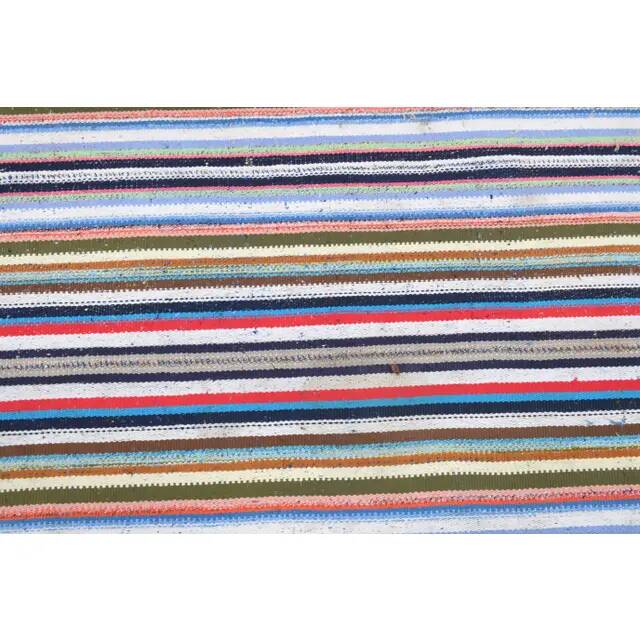 Vintage Turkish Oushak Handmade Wool Cotton Beige Kilim Area Rug 161x323