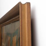 19th-Century French Baroque Interior Scene Painting