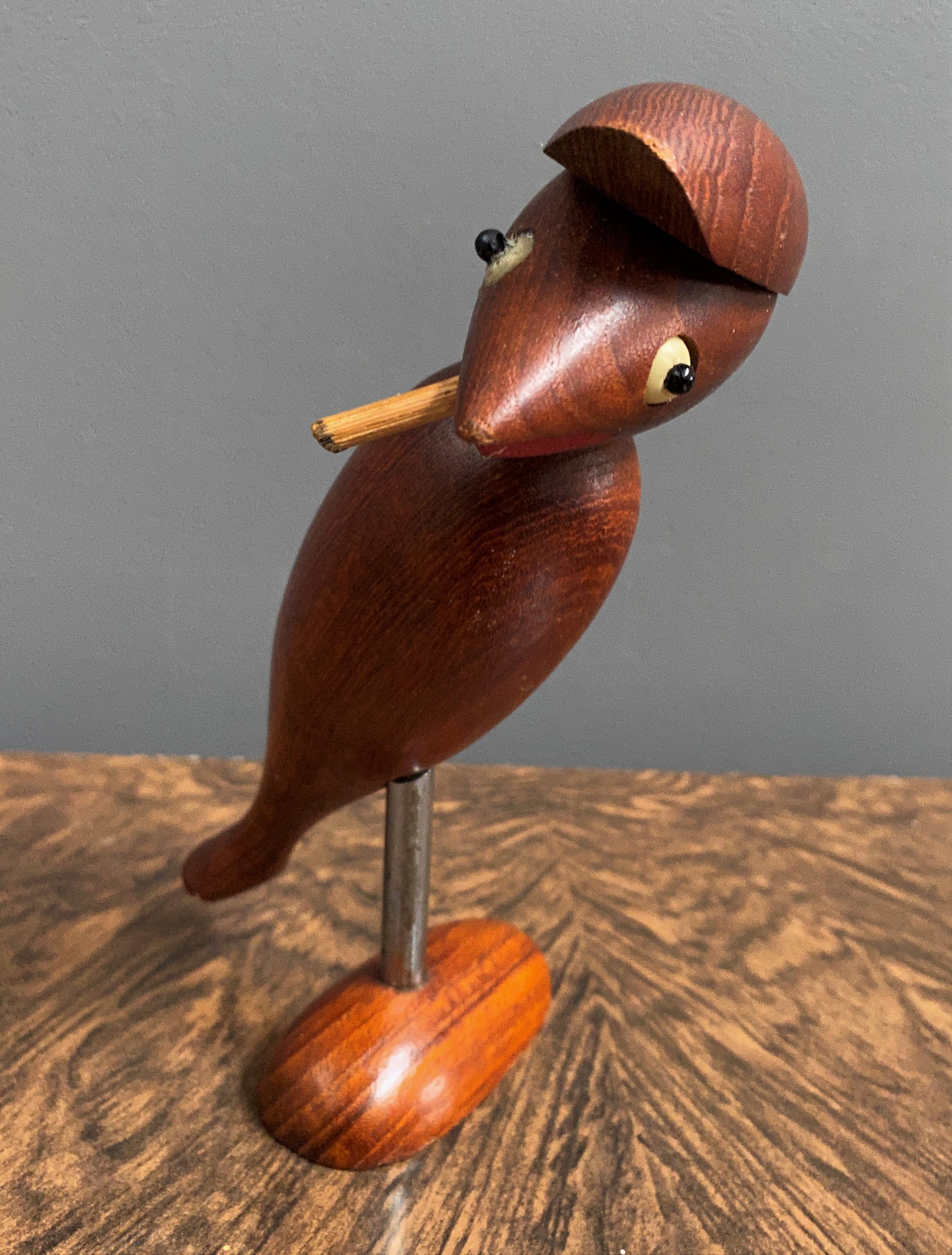 Teak bird bottle opener 1960s