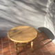 Table basse ronde chêne massif